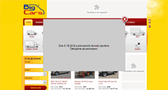 Desktop Screenshot of bigcars.cz